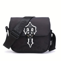 Men's Reflective Nylon Crossbody Bag for Outdoor Sports