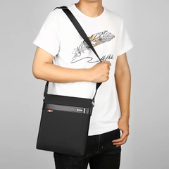 Men's PU Leather Shoulder Bag Business Style Messenger Crossbody Handbag