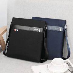 Men's PU Leather Shoulder Bag Business Style Messenger Crossbody Handbag