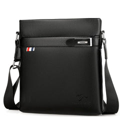 Men's PU Leather Shoulder Bag Business Style Messenger Crossbody Handbag