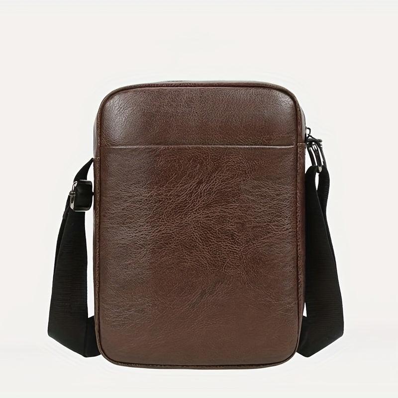 PU Leather Business Men's Shoulder Messenger Bag