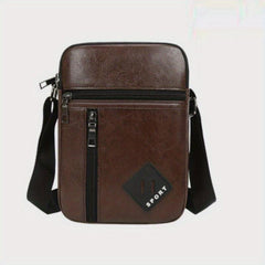 PU Leather Business Men's Shoulder Messenger Bag