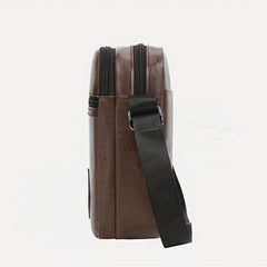 PU Leather Business Men's Shoulder Messenger Bag