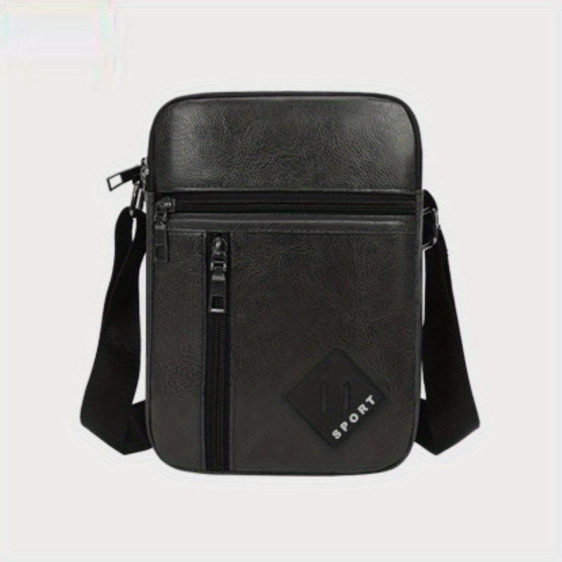 PU Leather Business Men's Shoulder Messenger Bag