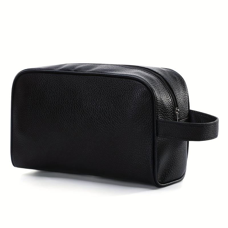 Portable PU Leather Toiletry Bag Large Capacity