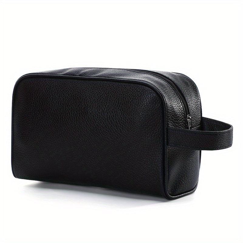 Portable PU Leather Toiletry Bag Large Capacity