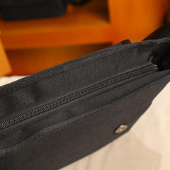 Men's Canvas Crossbody Bag Outdoor Messenger Bag