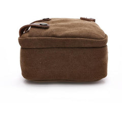 Men's Classic Solid Canvas Shoulder Bag