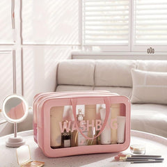 Large Capacity Dry-Wet Separation Portable Washing & Cosmetic Bag