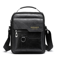 Vintage Leather Vertical Shoulder Bag