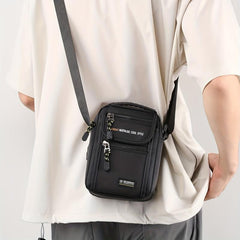 Men's Casual Vertical Shoulder Bag Nylon Cloth Crossbody Bag