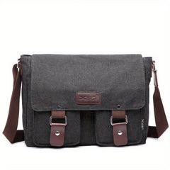 Men's Canvas Shoulder Casual Messenger Bag Gift For Father