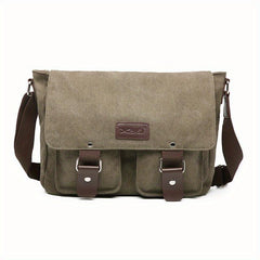 Men's Canvas Shoulder Casual Messenger Bag Gift For Father