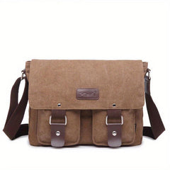Men's Canvas Shoulder Casual Messenger Bag Gift For Father