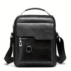 Men's Vertical Shoulder Bag Large Capacity Business Crossbody Bag Briefcase