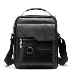 Men's Vertical Shoulder Bag Large Capacity Business Crossbody Bag Briefcase