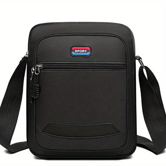Men's Casual Crossbody Bag Waterproof Handbag Large Capacity Shoulder Bag