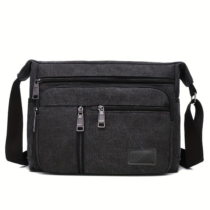Men's Casual Canvas Shoulder Bag Messenger Bag Large Capacity