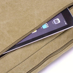 Men's Casual Canvas Shoulder Bag Messenger Bag Large Capacity