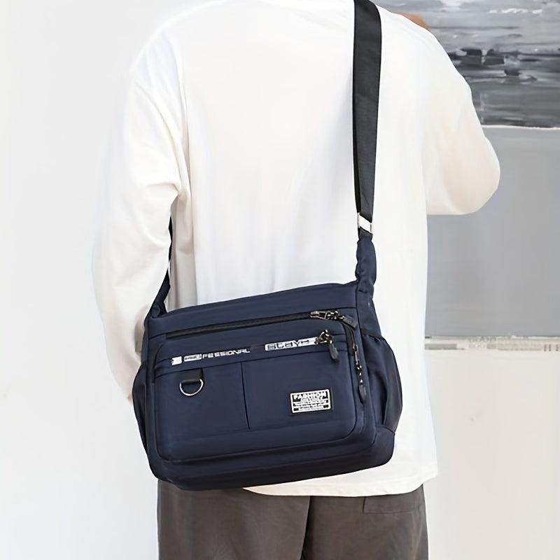 Men's Large Capacity Shoulder Bag Casual Canvas Crossbody Bag