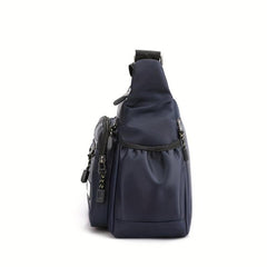 Men's Large Capacity Shoulder Bag Casual Canvas Crossbody Bag