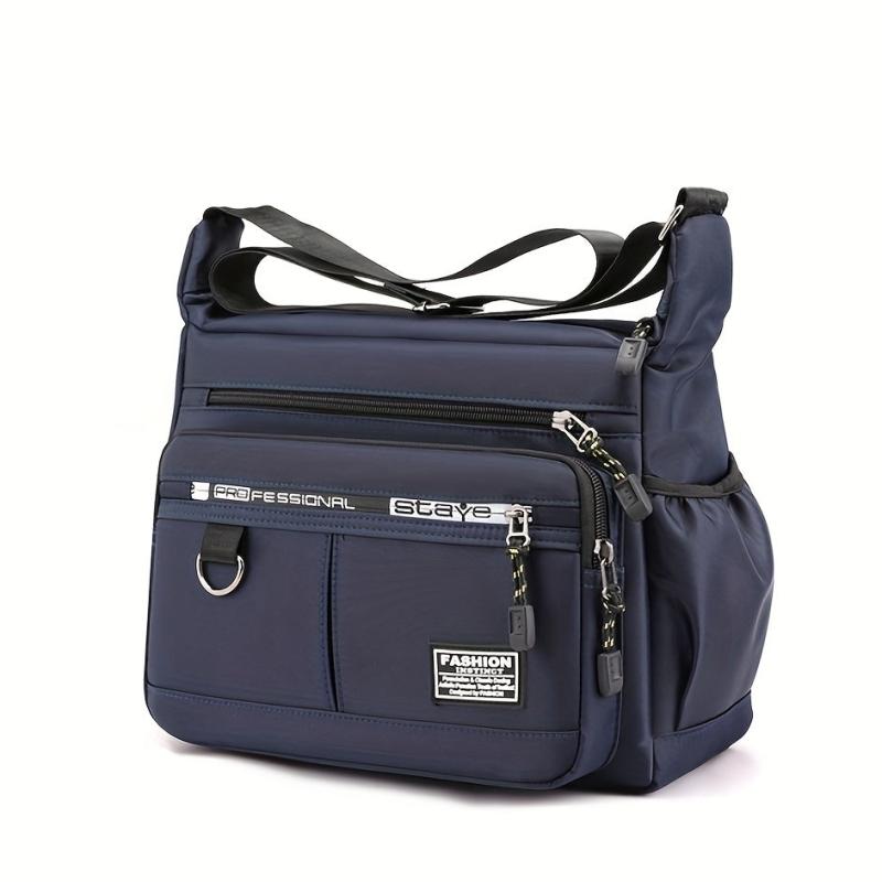 Men's Large Capacity Shoulder Bag Casual Canvas Crossbody Bag
