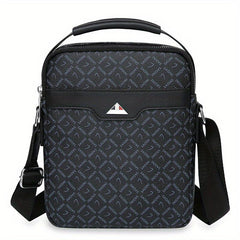 Men's Casual PU Leather Print Crossbody Bag Handbags