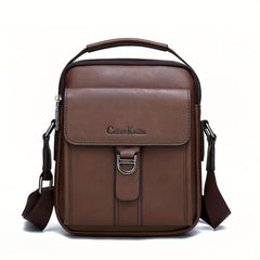 Men's Casual PU Leather Crossbody Bag Business Shoulder