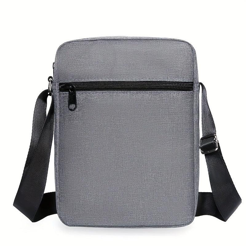 Men's Nylon Shoulder Bag Vertical Mobile Phone Crossbody Bag