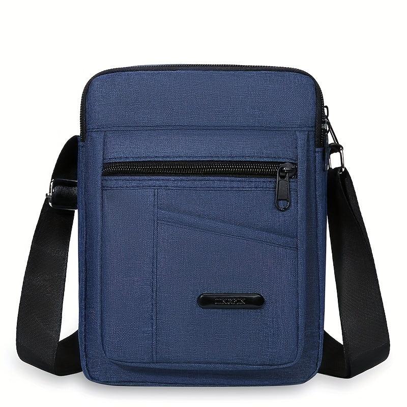 Men's Nylon Shoulder Bag Vertical Mobile Phone Crossbody Bag