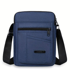 Men's Nylon Shoulder Bag Vertical Mobile Phone Crossbody Bag