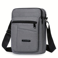 Men's Nylon Shoulder Bag Vertical Mobile Phone Crossbody Bag