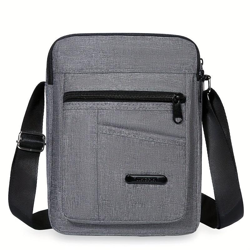 Men's Nylon Shoulder Bag Vertical Mobile Phone Crossbody Bag