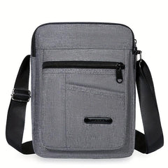 Men's Nylon Shoulder Bag Vertical Mobile Phone Crossbody Bag