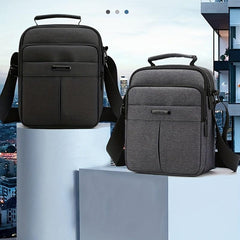 Men's Casual Business Bag Waterproof Oxford Cloth Crossbody Shoulder Bag