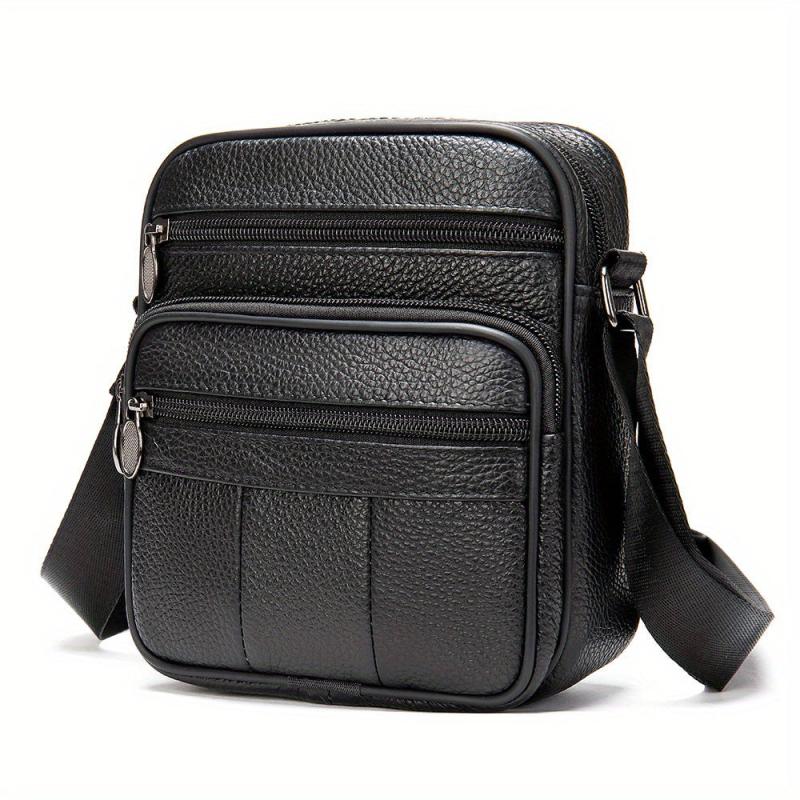 Cowhide Men's Crossbody Bag Business Leather Bag
