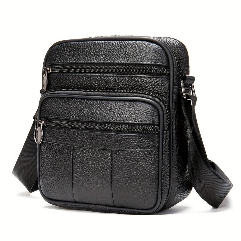 Cowhide Men's Crossbody Bag Business Leather Bag