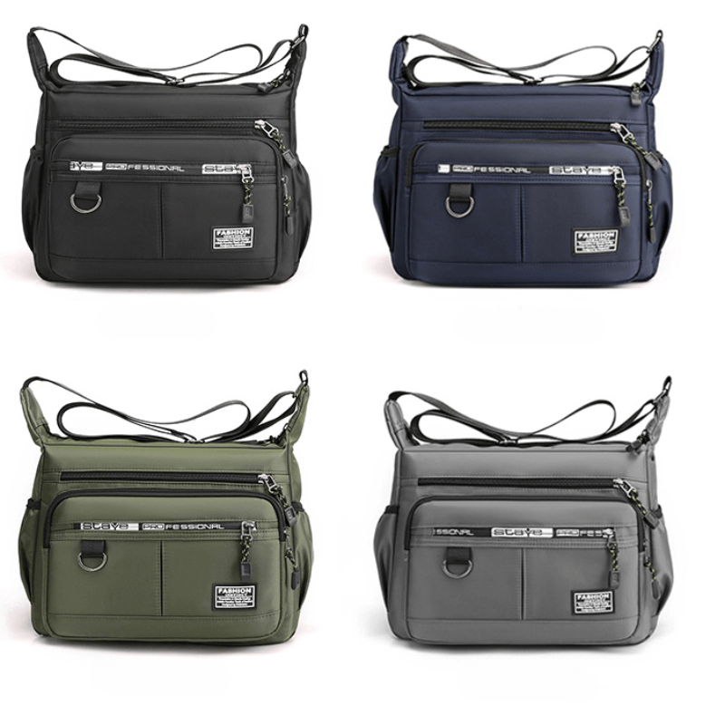 Men's Waterproof Shoulder Bag Messenger Bag Large Capacity Casual Bag