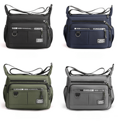 Men's Waterproof Shoulder Bag Messenger Bag Large Capacity Casual Bag