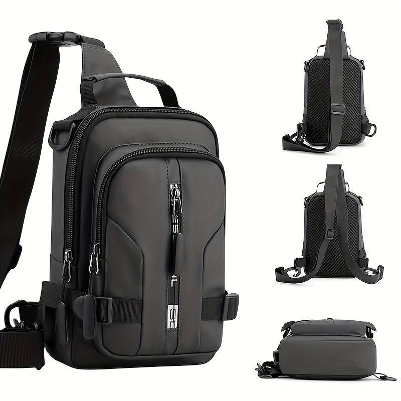 Men's Casual Crossbody Bag Lightweight Hiking Cycling Travel Shoulder Bag