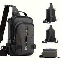 Men's Casual Crossbody Bag Lightweight Hiking Cycling Travel Shoulder Bag
