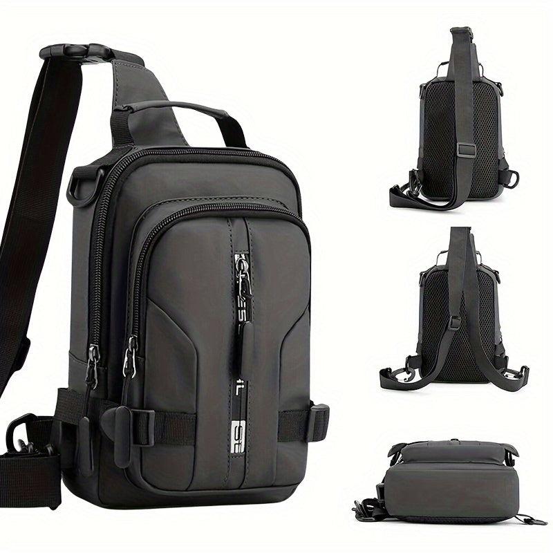 Men's Casual Crossbody Bag Lightweight Hiking Cycling Travel Shoulder Bag
