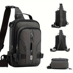 Men's Casual Crossbody Bag Lightweight Hiking Cycling Travel Shoulder Bag