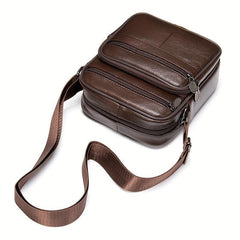 Men's Small Leather Shoulder Bag Crossbody Bag