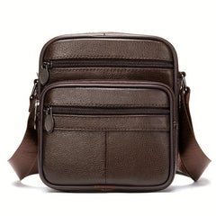 Men's Small Leather Shoulder Bag Crossbody Bag