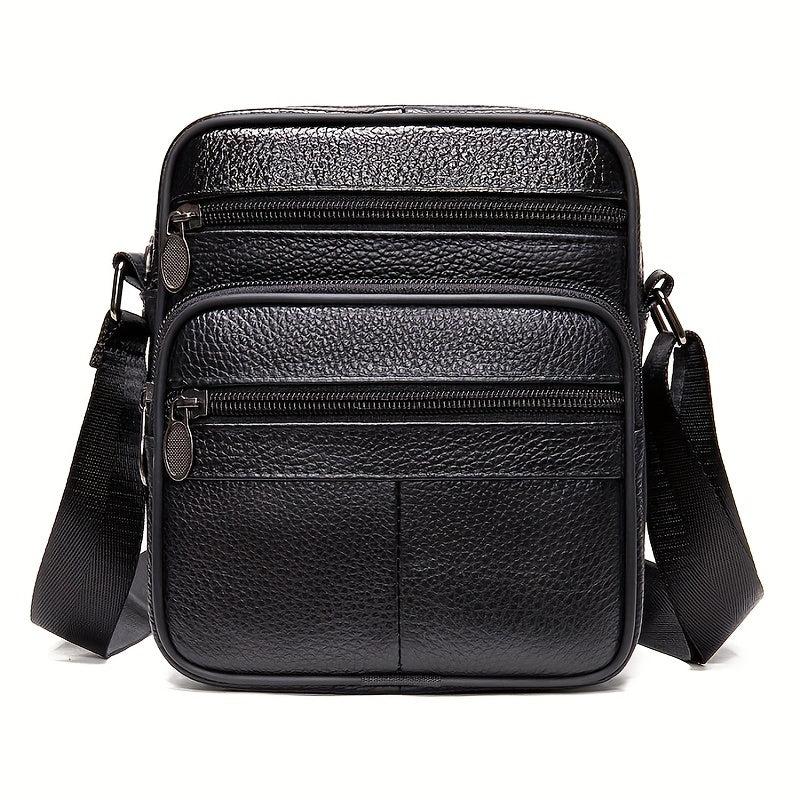 Men's Small Leather Shoulder Bag Crossbody Bag