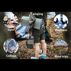 Large Capacity Toiletry Bag With Metal Hook Travel Storage Bag