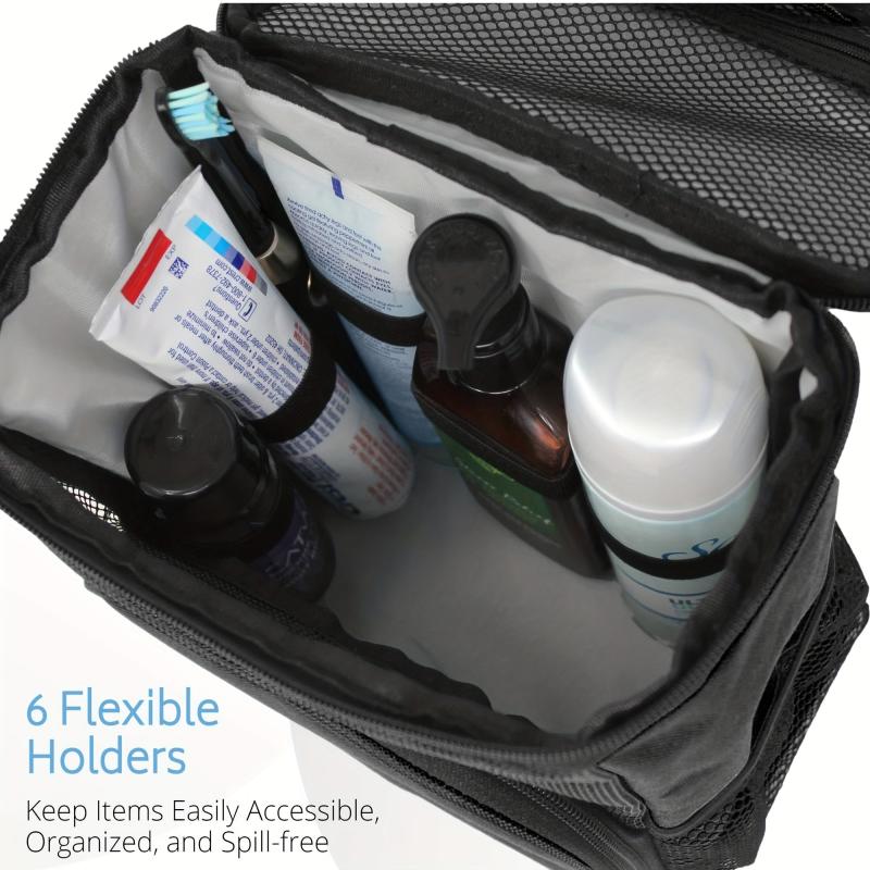 Large Capacity Toiletry Bag With Metal Hook Travel Storage Bag