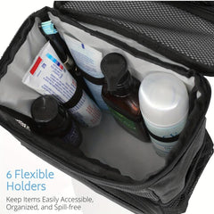 Large Capacity Toiletry Bag With Metal Hook Travel Storage Bag