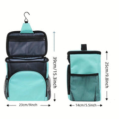 Large Capacity Toiletry Bag With Metal Hook Travel Storage Bag